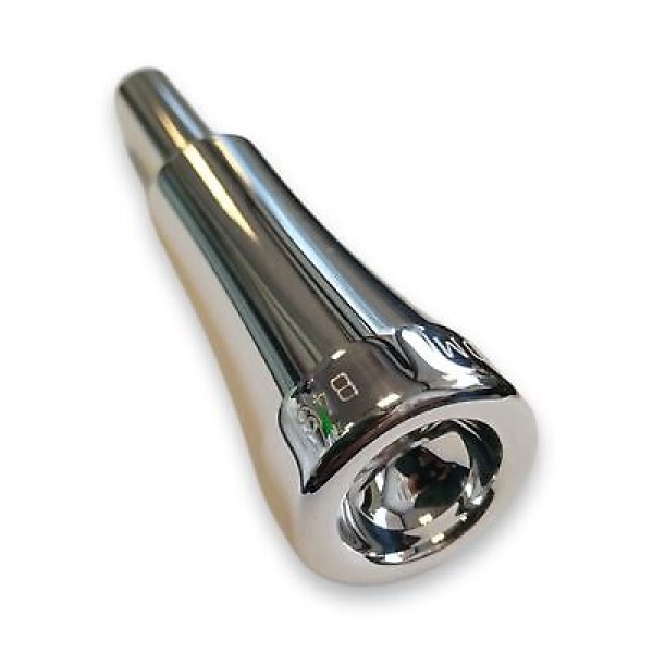 JC Custom Trumpet Mouthpiece - King - B4S (1 1/2) - Silver Finish