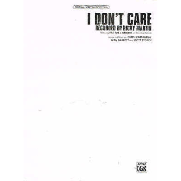 Pre-Owned I Don't Care - Ricky Martin - Piano (25280)