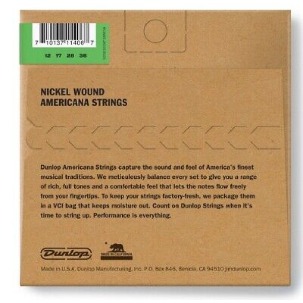 Jim Dunlop Nickel Wound Americana Strings for Custom Irish Tenor Nickel  12/38.. - Image 2