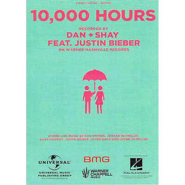 10000 Hours by Dan+Shay ft. Justin Bieber for Piano, Vocal, Guitar (HL00326698)