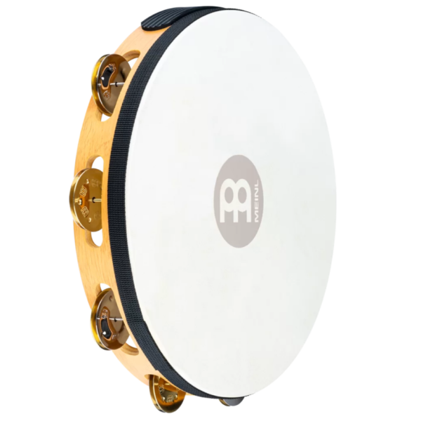 Meinl Percussion 10-Inch Tambourine - Goatskin, Single Row (TAH1M-SNT)