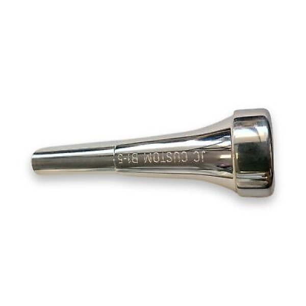 JC Custom Trumpet Mouthpiece - Resonance - B1-5 (1 Pure) - Silver Finish - Image 2
