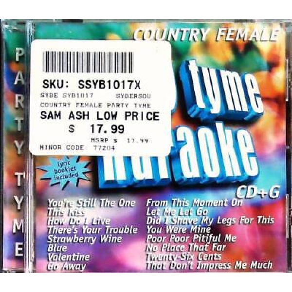Pre-Owned Party Tyme Karaoke - Country Female CD+G (SYB-1017)