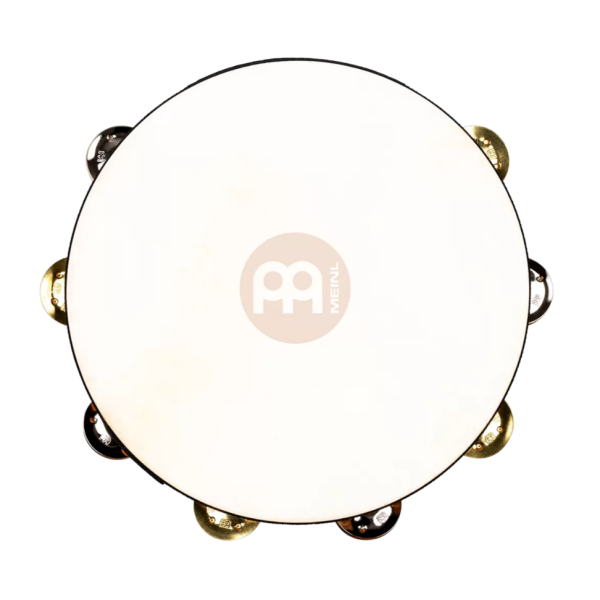 Meinl Percussion 10-Inch Tambourine - Goatskin, Single Row (TAH1M-SNT) - Image 2