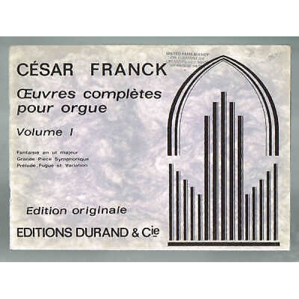 Pre-Owned - Cesar Franck Oeuvres Completes Pour Orgue Volume 1