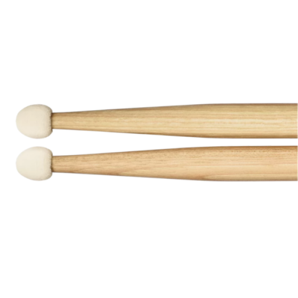 Meinl Stick & Brush Percussion Mallet - Round Felt Tip - Light hickory (SB116) - Image 2