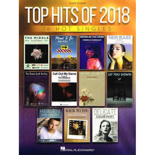 Pre-Owned Top Hits of 2018 - 16 Hot Singles - Easy Piano (HL00283396)