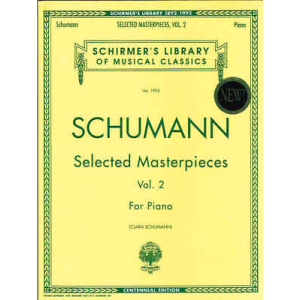 Schuman Selected Masterpieces Vol. 2 For Piano (HL50482106)
