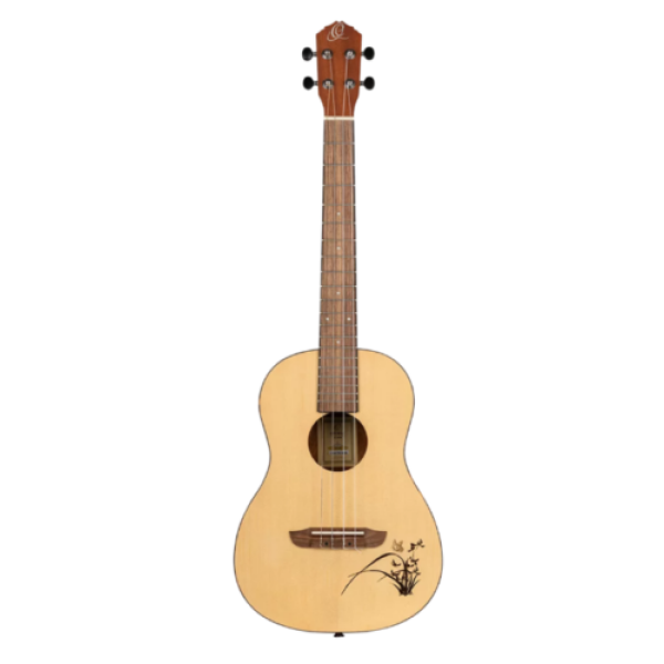 Ortega Baritone Ukulele  4-String - Sapele Body - Laser Engraved (RU5-BA) - Image 2