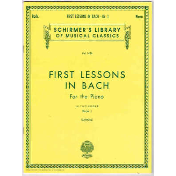 First Lessons in Bach for the Piano in Two Books Book 1 (HL50259220)
