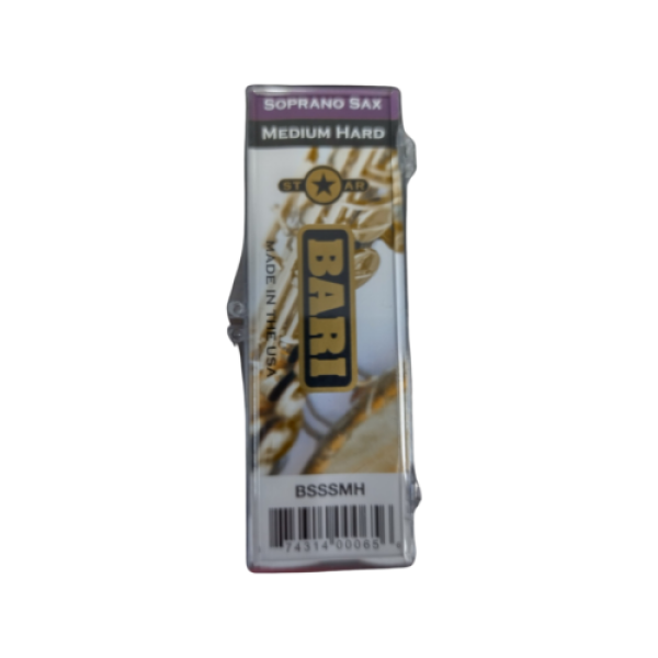 Bari Woodwind Star Bb Soprano Saxophone Synthetic Reed Strength Medium Hard (3..