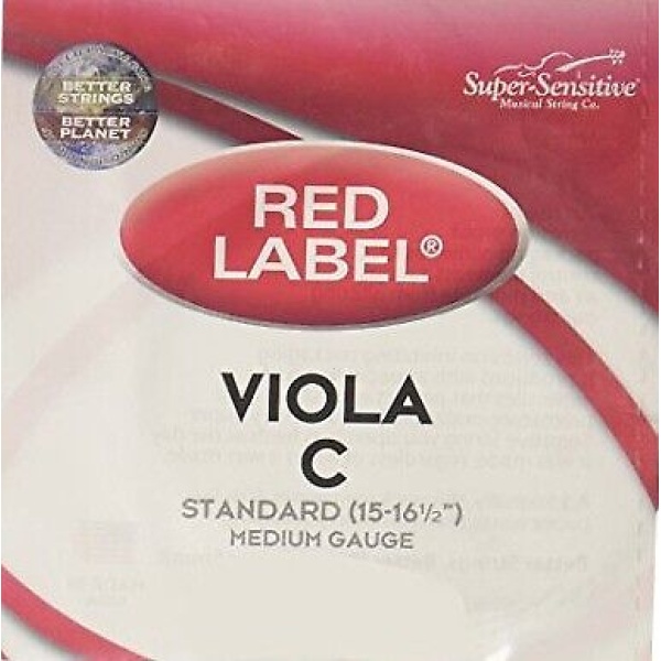 Red Label - Super Sensitive - Viola C String - Standard (15-16 1/2 Inch) - Med..