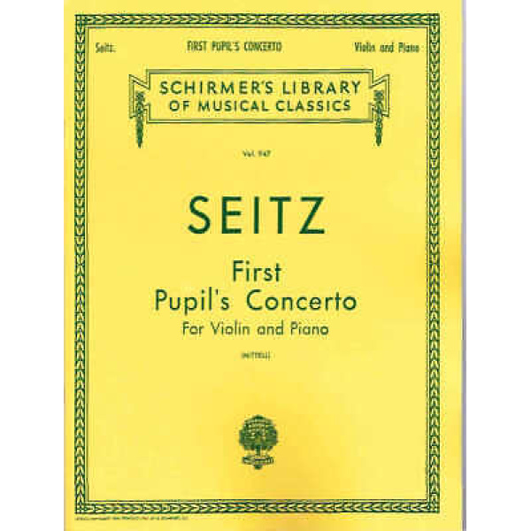 Seitz First Pupil's Concerto for Violin and Piano - G. Schirmer (HL50257100)