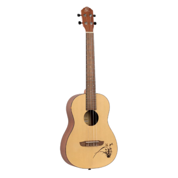 Ortega Baritone Ukulele  4-String - Sapele Body - Laser Engraved (RU5-BA)